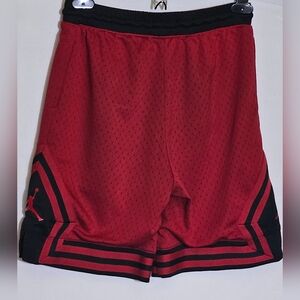 Jordan Logo Red & Black Athletic Shorts Youth 12-13